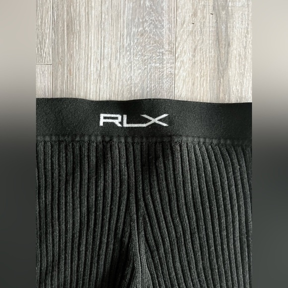 Ralph Lauren RLX Women’s Merino Wool Wide-Leg Ribbed Sweater Pant Green - Medium - Picture 8 of 8